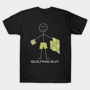 Funny Mens Quilting Guy T-Shirt